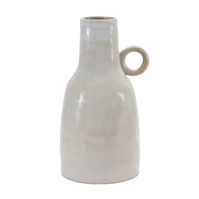 Houzbling Jug 11.25"h Ceramic In White
