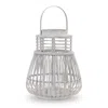 Houzbling Lantern 12.5"d X 14.5"h Rattan/mdf