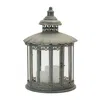 Houzbling Lantern 13.75"d X 20"h Metal/glass