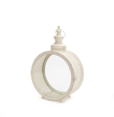 Houzbling Lantern 17.5"h Metal/glass In Neutral