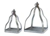 Houzbling Lantern (set Of 2) 15.5"h, 20"h Metal
