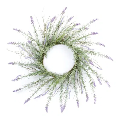 Houzbling Lavender Wreath 28"d Plastic