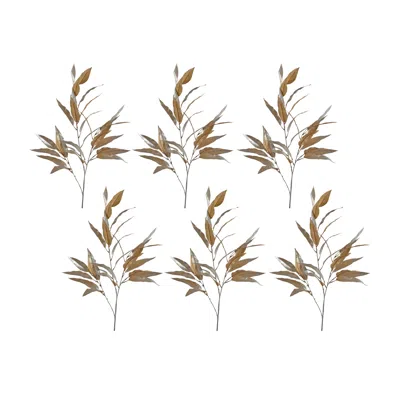 Houzbling Leaf Spray (set Of 6) 27"h Polyester
