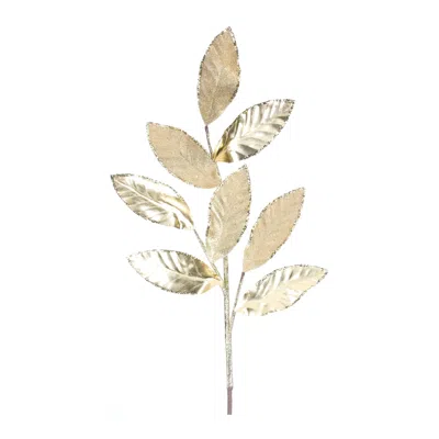 Houzbling Leaf Spray (set Of 6) 28"h Polyester In Gold