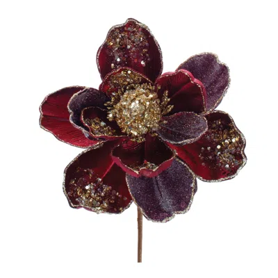 Houzbling Magnolia Stem (set Of 2) 28"h Velvet