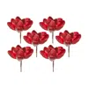 Houzbling Magnolia Stem (set Of 6) 29"h Velvet