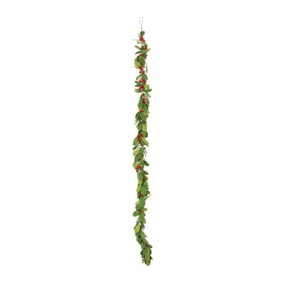 Houzbling Mistletoe Garland (set Of 2) 4.5'l Polyester In Black