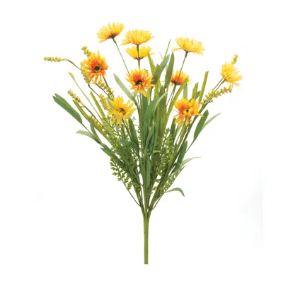 Houzbling Mixed Daisy Bush (set Of 6) 20"h Polyester