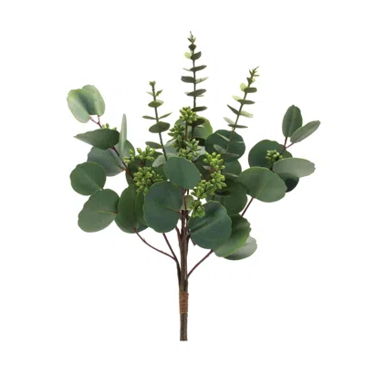 Houzbling Mixed Eucalyptus Bundle (set Of 6) 18.5"h Polyester In Green