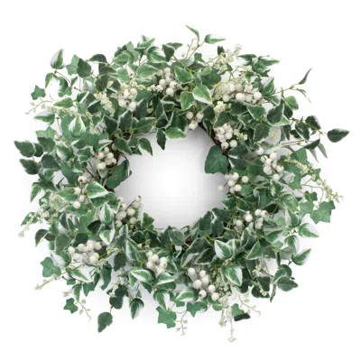 Houzbling Mixed Foliage And Berry Wreath 23"d Polyester/twig
