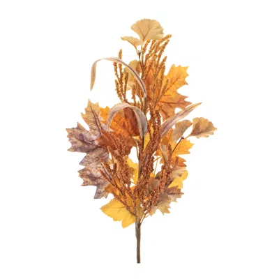 Houzbling Mixed Maple Leaf Spray (set Of 6) 19"h Polyester