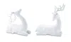 Houzbling Modern Deer (set Of 2)10"h,13.5"h Polystone