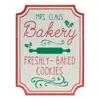 Houzbling Mrs. Claus Bakery Sign 12"l X 16"h Metal