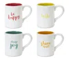 Houzbling Mug (set Of 4) 5"h Stoneware