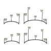 Houzbling Multi-level Votive Candle Holder Stand (set Of 4) 12"h, 8.25"h Metal/glass