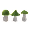 Houzbling Mushroom (set Of 3) 6.5"h Terra Cotta