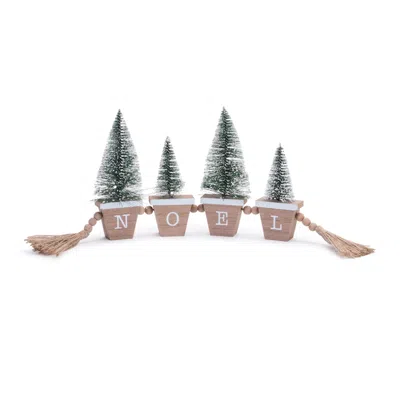 Houzbling Noel Tree Pots 19.5"l X 7"h Mdf/wood