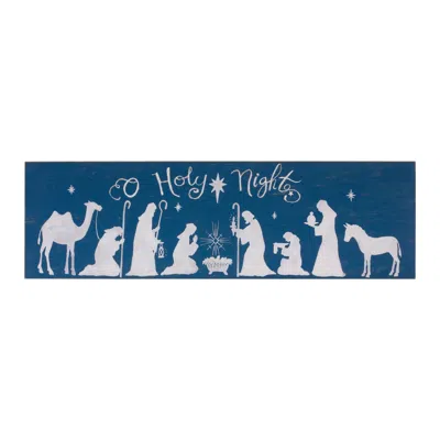 Houzbling O' Holy Night Sign 40"l X 11.75"h Mdf