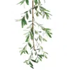 Houzbling Olive Leaf Garland 5.5'l Polyester