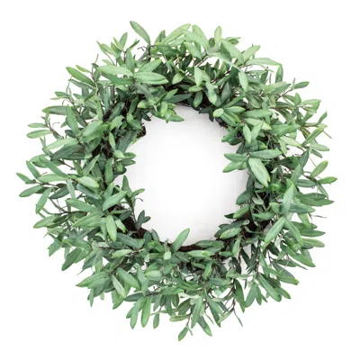 Houzbling Olive Leaf Wreath 28"d Polyester/twig