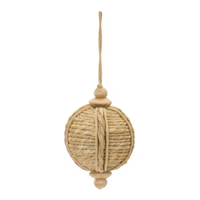 Houzbling Onion Ornament (set Of 6) 3.25"d X 5.5"h Jute