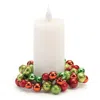 Houzbling Ornament Candle Ring (set Of 6) 4.5"d Foam/wire (fits A 2" Candle)