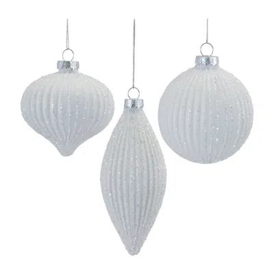 Houzbling Ornament (set Of 12) 3.75"h, 4"h, 6"h Glass