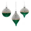Houzbling Ornament (set Of 12) 3"d, 4"h, 6"h Glass