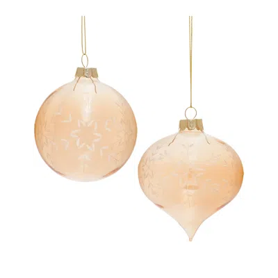 Houzbling Ornament (set Of 12) 3"d Glass
