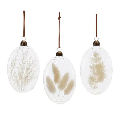 Houzbling Ornament (set Of 12) 5.5"h Glass