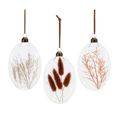 Houzbling Ornament (set Of 12) 5.5"h Glass