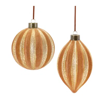Houzbling Ornament (set Of 12) 5"h, 5.5"h Glass In Multi