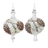 Houzbling Ornament (set Of 12) 6"h Glass