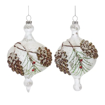 Houzbling Ornament (set Of 12) 6"h Glass