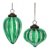 Houzbling Ornament (set Of 6) 3.75"h, 5"h Glass