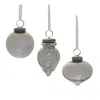Houzbling Ornament (set Of 6) 3"d, 4"h Glass