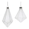 Houzbling Ornament (set Of 6) 4.25"h, 5.75"h Glass