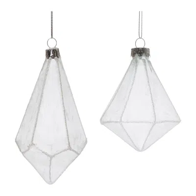 Houzbling Ornament (set Of 6) 4.25"h, 5.75"h Glass