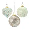 Houzbling Ornament (set Of 6) 4.5"h, 5"h, 5"h Glass
