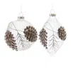 Houzbling Ornament (set Of 6) 4.75"h, 5.75"h Glass