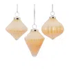 Houzbling Ornament (set Of 6) 4.75"h, 5"h, 5.5"h Glass