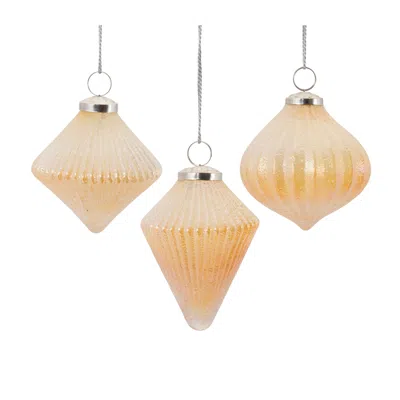 Houzbling Ornament (set Of 6) 4.75"h, 5"h, 5.5"h Glass