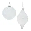 Houzbling Ornament (set Of 6) 4"d, 6"h Glass