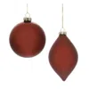 Houzbling Ornament (set Of 6) 4"d, 6"h Glass