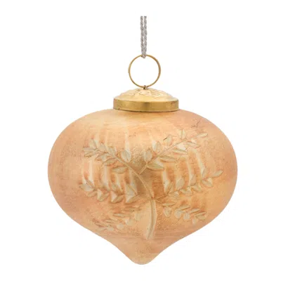 Houzbling Ornament (set Of 6) 4"d Glass In Neutral