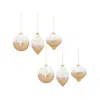 Houzbling Ornament (set Of 6) 5"h, 5"h, 5.75"h Glass