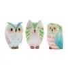 Houzbling Owl Pot (set Of 3) 6.75"h, 7"h, 7.25"h Resin