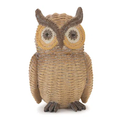 Houzbling Owl (set Of 2) 8.25"h Resin In Brown