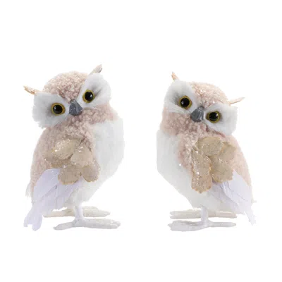 Houzbling Owl (set Of 6) 7.75"h Foam/polyester