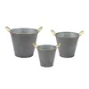 Houzbling Pail (set Of 3) 9.5"d X 8.25"h, 11.5"d X 9.5"h, 13"d X 10.75"h Metal